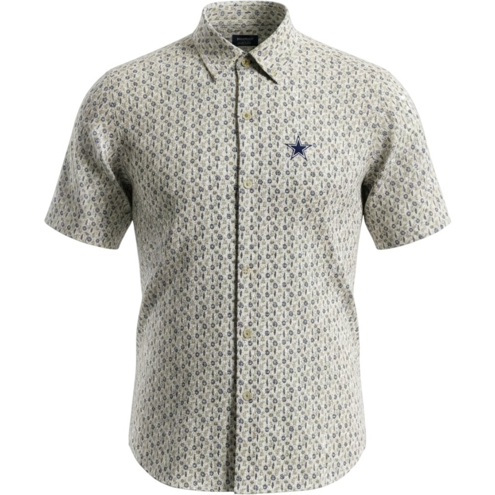 Tommy Bahama Dallas Cowboys Mens XXL Cotton Silk Leaf Print Button Down Shirt